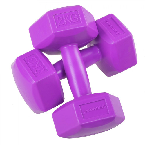 Гантель  Springos Hex 2 x 2 кг FA1032 - фото №2